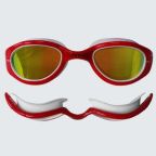 Zone3 Attack Swimming Goggles With Polarised Lenses Red/White