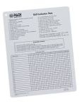 PADI Skill Evaluation Slate PADI Skill Evaluation Slate