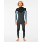 Rip Curl Mens Dawn Patrol Warmth 4/3 mm Chest Zip Steamer - Mineral Blue Rip Curl Mens Dawn Patrol Warmth 4/3 mm Chest Zip Steamer - Mineral Blue