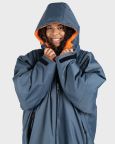 Dryrobe Advance Long Sleeve Changing Robe | Grey & Orange