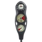 Scubapro U-Line 3 Gauge Analog Console - Contents, Depth & Compass
