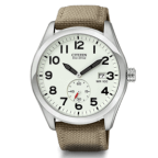 Citizen Mens Strap 100M Khaki Watch | BV1080-18A
