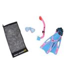 Body Glove Junior Reach Mask Fins and Snorkel Set - Pink/Aqua L/XL (1-4)