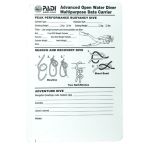 PADI Advanced Open Water Diver Crewpak SMB & Whistle
