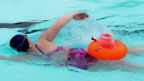 Swim Secure Open Water Swimming Tow Float Donut Orange