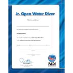 PADI Junior Open Water Diver Wall Certificate