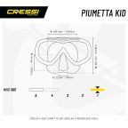 Cressi Piumetta Diving Mask - For Kids 3-6yrs