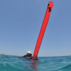 AP Diving 3m Self Sealing SMB Hi Viz Red With EasyFil Adapter