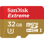 SanDisk Extreme 32GB Micro SDXC UHS-1 Card For Action Cameras