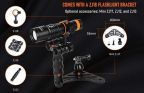 OrcaTorch D710V Video Light + ZJ17 Mini Base Bundle