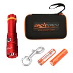 OrcaTorch D710 Dive Torch + FREE Battery Bundle
