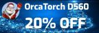 OrcaTorch D710V Video Light + ZJ17 Mini Base Bundle