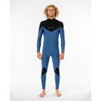 Rip Curl Mens Dawn Patrol Warmth 4/3 mm Chest Zip Steamer - Blue Rip Curl Mens Dawn Patrol Warmth 4/3 mm Chest Zip Steamer - Blue
