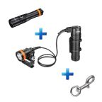 OrcaTorch D630 V2.0 Canister + FREE D710 Torch + Bolt Snap | DIVE BUNDLE