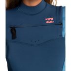 Billabong Womens 4/3 Synergy Chest Zip Wetsuit - Blue Wave