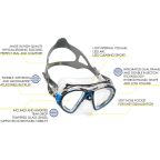 Cressi Air Crystal Dive Mask - Clear + Dark Skirt