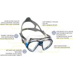 Cressi Air Crystal Dive Mask - Clear + Dark Skirt