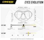 Cressi Eyes Evolution Diving Mask - Medium Fit