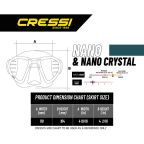 Cressi Nano Mask - Low Volume Freediving Mask