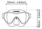Cressi ZS1 Frameless, Small Single Lens Dive Mask