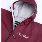 Dryrobe Advance Long Sleeve Changing Robe | Burgundy & Grey