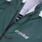 Dryrobe Advance Long Sleeve Changing Robe | Dark Green & Grey