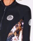 Rip Curl Womens G-Bomb 1mm Long Sleeve Wetsuit Jacket - Black/Gold