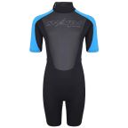 Typhoon Swarm Childrens Shorty Wetsuit - Black Blue
