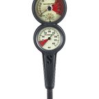 Scubapro 3 Inline 3 Gauge Console - Depth, Contents & Compass