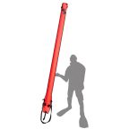 AP Diving 3m Self Sealing SMB Hi Viz Red With EasyFil Adapter