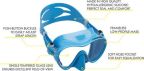 Cressi F1 Frameless Single Lens Diving Mask - All Colours