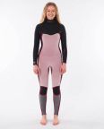 Rip Curl Womens 3/2mm Dawn Patrol Warmth - Chest Zip Wetsuit Charcoal Rip Curl Womens 3/2mm Dawn Patrol Warmth - Chest Zip Wetsuit Charcoal