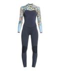 Roxy Womens 4/3mm Marine Bloom Wetsuit - Chest Zip GBS Womens Steamer Roxy Womens 4/3mm Marine Bloom Wetsuit - Chest Zip GBS Womens Steamer