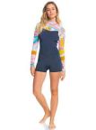 Roxy Syncro Womens 2/2 BZ Spring Suit - Jet Grey/Coral Flame/Temple Gold Roxy Syncro Womens 2/2 BZ Spring Suit - Jet Grey/Coral Flame/Temple Gold