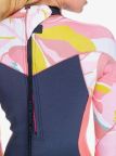 Roxy Syncro Womens 2/2 BZ Spring Suit - Jet Grey/Coral Flame/Temple Gold Roxy Syncro Womens 2/2 BZ Spring Suit - Jet Grey/Coral Flame/Temple Gold