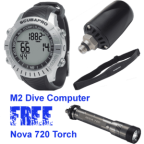 Scubapro M2 Dive Computer - FREE Nova 720 Torch Bundle Scubapro M2 Dive Computer - FREE Nova 720 Torch Bundle