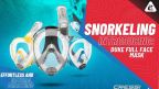 Cressi Duke Full Face Snorkelling Mask + Bonete Fins Cressi Duke Full Face Snorkelling Mask + Bonete Fins