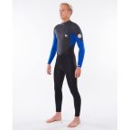Rip Curl Mens Omega 3/2mm BZ Wetsuit - Black/Blue