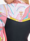 Roxy Syncro Womens 4/3 CZ Steamer Wetsuit - Jet Gry/Coral Flme/Temple Gold Roxy Syncro Womens 4/3 CZ Steamer Wetsuit - Jet Gry/Coral Flme/Temple Gold