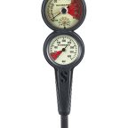Scubapro 3 Inline 3 Gauge Console - Depth, Contents & Compass