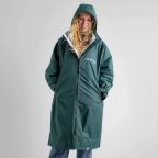 Dryrobe Advance Long Sleeve Changing Robe | Dark Green & Grey