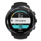 Suunto D5 Black Dive Computer - All Black + Black/Lime