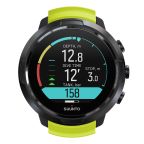 Suunto D5 Black Dive Computer - All Black + Black/Lime