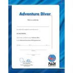 PADI Adventure Diver Wall Certificate