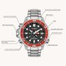 Citizen Stainless Steel Aqualand Divers Watch - BN2039-59E