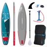 Starboard Touring Zen 12'6" iSUP - Double Chamber Paddleboard Bundle - Carbon Fibre Paddle