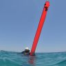 AP Diving 3m Self Sealing SMB Hi Viz Red With EasyFil Adapter