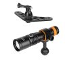 OrcaTorch D710V Video Light + ZJ17 Mini Base Bundle