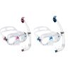 Cressi Marea Jr + Seal Dry- Kids Snorkel Combo Clear Skirt