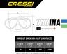 Cressi Ondina Jr + Top Kids Mask Snorkel Combo 7-13yrs